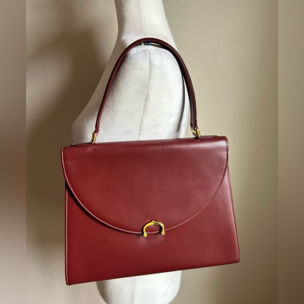 Cartier Vintage Bordeaux Top Handle Bag Les Must De Cartier
